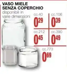 Mondo Brico VASO MIELE SENZA COPERCHIO offerta