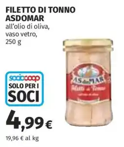 Coop Superstore Filetto di tonno Asdomar offerta