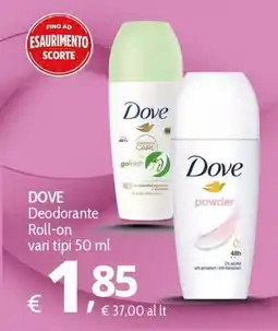 Primo Prezzo Dove Deodorante Roll-on offerta