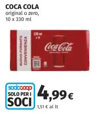Coop Superstore Coca Cola original o zero offerta