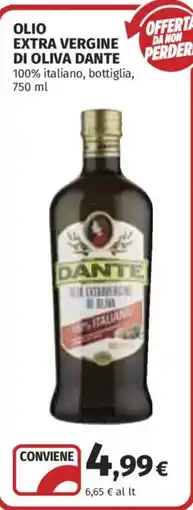 Coop Superstore Olio extra vergine di oliva Dante offerta