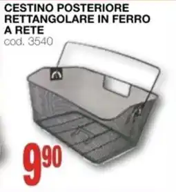 Mondo Brico Cestino posteriore in ferro a rete offerta