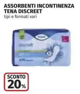 Coop Superstore Assorbenti Incontinenza Tena Discreet offerta