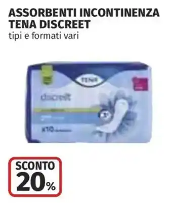 Coop Superstore Assorbenti Incontinenza Tena Discreet offerta