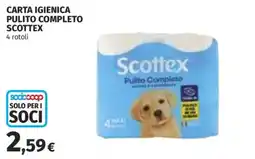 Coop Superstore Carta igienica Pulito Completo Scottex offerta
