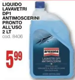 Mondo Brico Liquido lavavetri DP1 antimoscerini arexons offerta