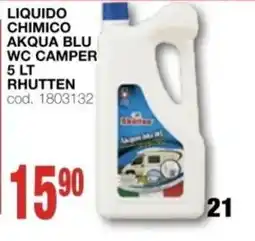 Mondo Brico Liquido chimico Akqua Blu WC Camper Rhutten offerta
