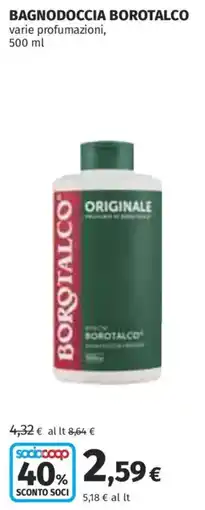 Coop Superstore Bagnodoccia Borotalco offerta