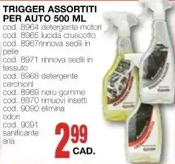 Mondo Brico TRIGGER ASSORTITI PER AUTO offerta