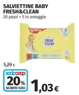 Coop Superstore Salviettine Baby Fresh&Clean offerta