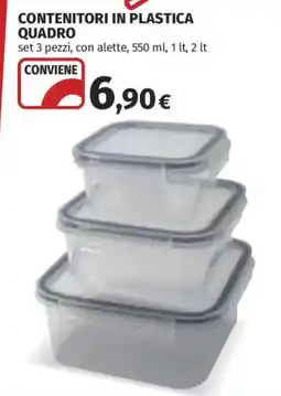 Coop Superstore CONTENITORI IN PLASTICA QUADRO offerta