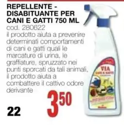 Mondo Brico REPELLENTE - DISABITUANTE PER CANI E GATTI VIA offerta