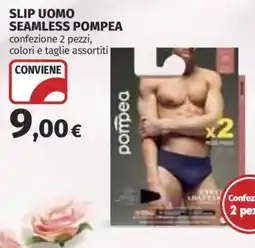 Coop Superstore Slip uomo seamless pompea offerta