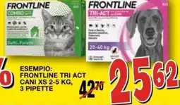 Mondo Brico Frontline tri act cani xs, 3 pipette offerta