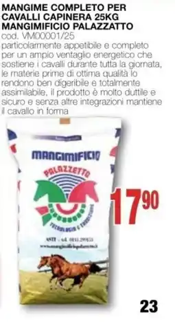 Mondo Brico Mangime completo per cavalli Capinera Mangimificio Palazzetto offerta