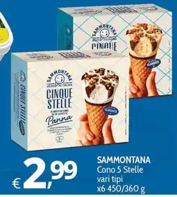 Primo Prezzo Sammontana Cono 5 Stelle offerta