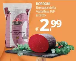 Primo Prezzo BORDONI Bresaola della Valtellina I.G.P. offerta