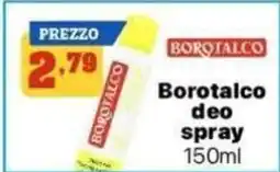Pianeta Pulito Borotalco deo spray offerta