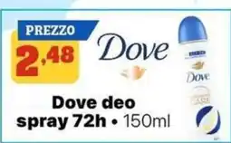 Pianeta Pulito Dove deo spray 72h offerta