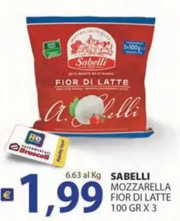 Re Mercato Lucrezia Sabelli Mozzarella Fior di Latte offerta