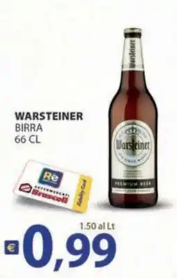 Re Mercato Lucrezia WARSTEINER BIRRA offerta