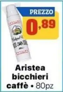 Pianeta Pulito Aristea bicchieri caffè offerta