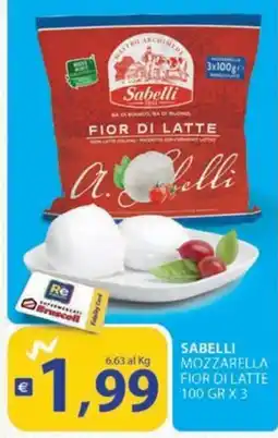 Re Mercato Lucrezia Sabelli Mozzarella Fior di Latte offerta