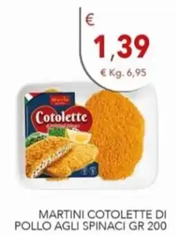 Diper Martini cotolette di pollo agli spinaci offerta