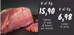 Diper Fettine di reale di bovino per arrosto offerta