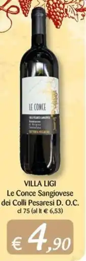 Re Mercato Lucrezia Villa Ligi Le Conce Sangiovese offerta