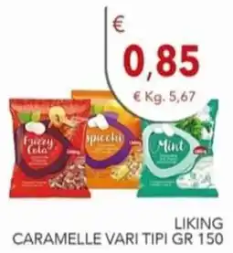 Diper LIKING CARAMELLE VARI TIPI offerta