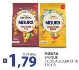 Re Mercato Lucrezia Misura Sfoglie 5 Cereali/Semi Chia offerta