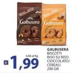Re Mercato Lucrezia Galbusera Biscotti Riso su Riso Cioccolato/Cereali offerta