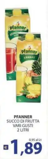 Re Mercato Lucrezia Pfanner Succo di Frutta Vari Gusti offerta