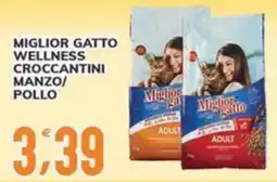 Re Mercato Lucrezia Miglior Gatto Wellness Croccantini Manzo/Pollo offerta