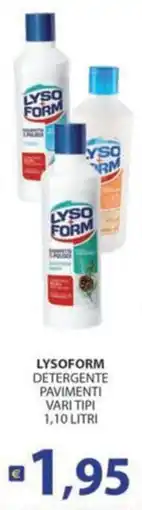 Re Mercato Lucrezia LYSOFORM DETERGENTE PAVIMENTI offerta