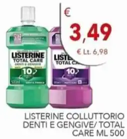 Diper Listerine colluttorio denti e gengive/total care offerta