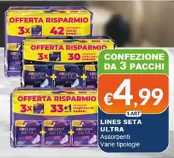 Mister Risparmio Lines Seta Ultra Assorbenti offerta
