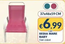 Mister Risparmio Sedia Mare Baby offerta