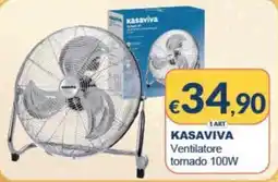 Mister Risparmio KASAVIVA Ventilatore tornado 100W offerta