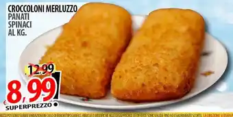 Il Genio Supermercato CROCCOLONI MERLUZZO PANATI SPINACI offerta