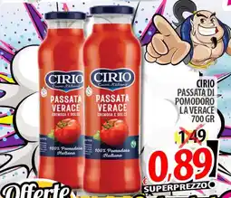 Il Genio Supermercato Passata verace Cirio offerta