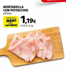 Coop Mortadella con pistacchio offerta