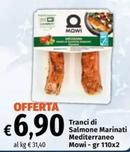Famila Market Tranci di Salmone Marinati Mediterraneo Mowi offerta