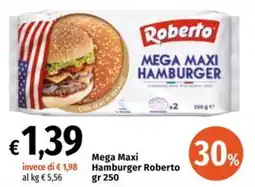 Famila Market Mega Maxi Hamburger Roberto offerta