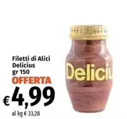 Famila Market Filetti di Alici Delicius offerta