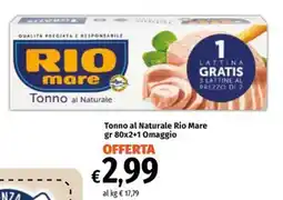Famila Market Tonno al Naturale Rio Mare offerta