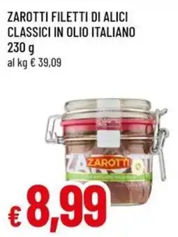 A&O ZAROTTI FILETTI DI ALICI CLASSICI offerta