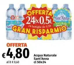 Famila Market Acqua Naturale Sant'Anna offerta