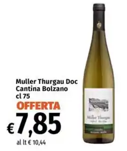 Famila Market Muller Thurgau Doc Cantina Bolzano offerta